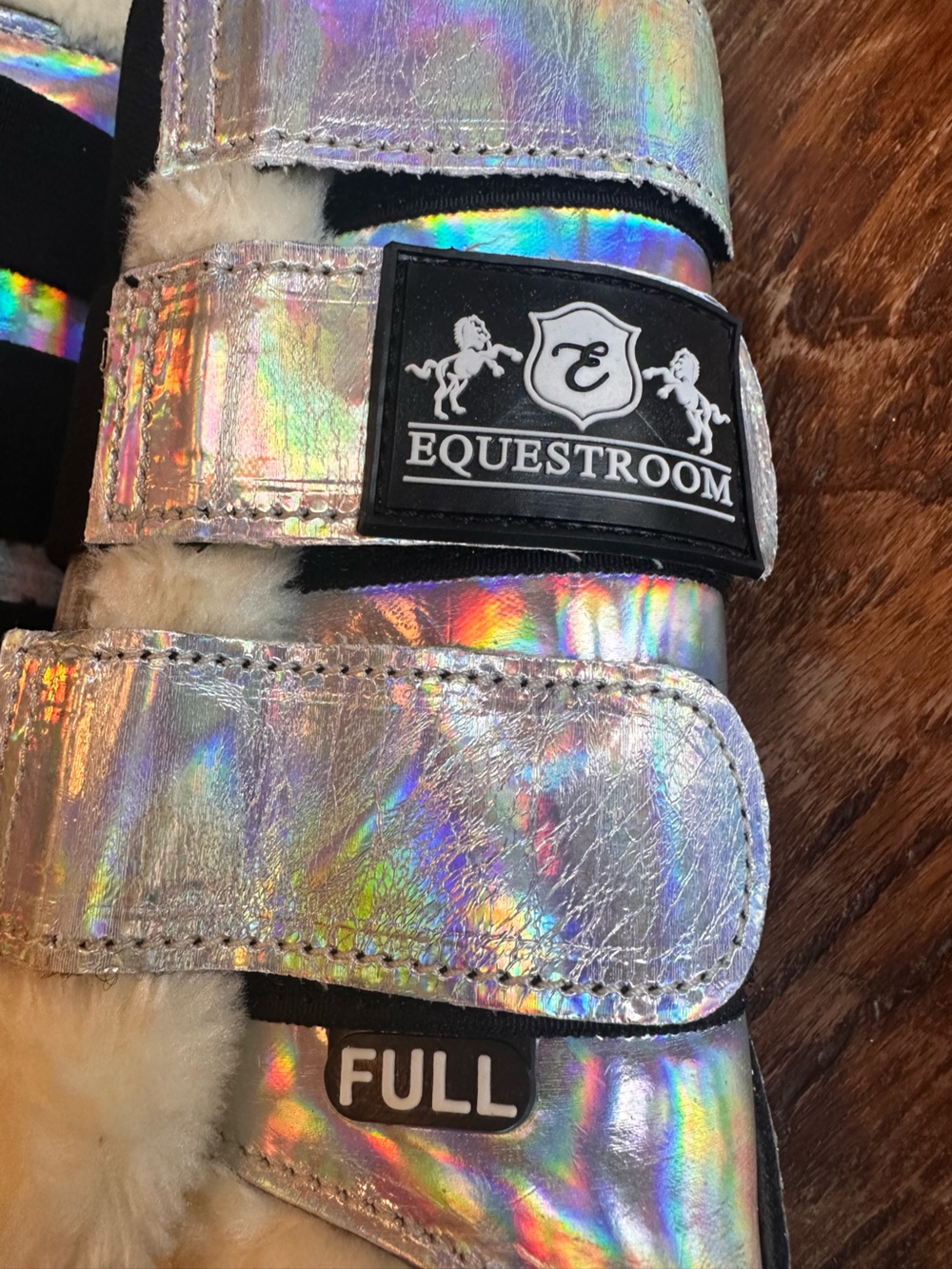 Horse Boots- Holographic Fur-Lined Boots Size -Full